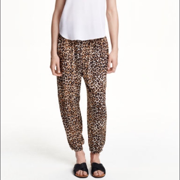 h&m printed pants